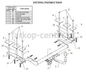 Фаркоп Auto-Hak для OPEL VECTRA C 2002-2008. Артикул E 47