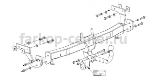 Фаркоп Bosal Russia для HYUNDAI i40 2011-2019г. Артикул 4262-A