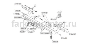 Фаркоп Brink для MERCEDES-BENZ VITO W639 2003-2014. Артикул 419000