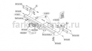 Фаркоп Brink для MERCEDES-BENZ VITO W639 2003-2014. Артикул 419000