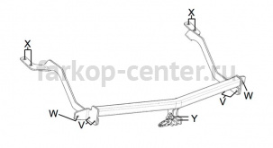 Фаркоп Westfalia для PEUGEOT PARTNER 2 2008-2019г. Артикул 304129600001