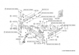 Фаркоп Brink для MERCEDES-BENZ R-CLASS W251 2006-2014. Артикул 461700