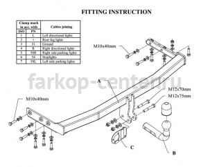 Фаркоп Auto-Hak для NISSAN PRIMERA P12/W12 2002-2008. Артикул V 56