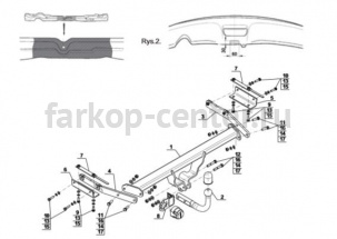Фаркоп Steinhof для NISSAN JUKE 2010-2019г. Артикул N-020