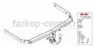 Фаркоп Westfalia для MAZDA 6 2007-2013. Артикул 343058600001