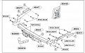 Фаркоп для TOYOTA YARIS. Без выреза в бампере. с 2005 по 2012