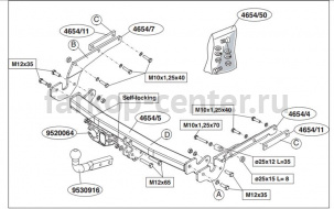 Фаркоп Brink для TOYOTA YARIS 2005-2012. Артикул 465400
