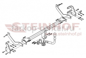 Фаркоп Steinhof для PEUGEOT 508 2011-2019г. Артикул P-046