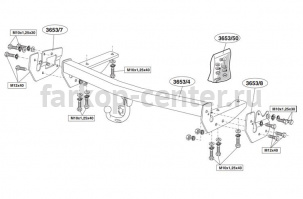 Фаркоп Brink для LEXUS RX 2003-2009. Артикул 365300