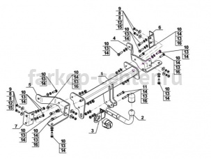 Фаркоп Steinhof для OPEL ANTARA 2006-2013. Артикул O-093
