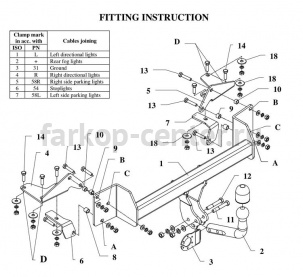 Фаркоп Auto-Hak для SUZUKI LIANA 2001-2008. Артикул W 18