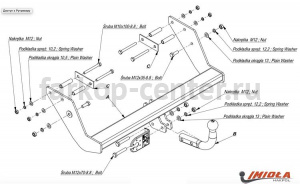 Фаркоп Imiola для MERCEDES-BENZ VANEO W414 2002-2006. Артикул M-026
