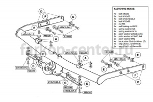 Фаркоп Brink для FORD GALAXY 1995-2000. Артикул 270200