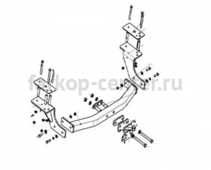 Фаркоп Bosal Russia для FORD EDGE 2014-2019г. Артикул 3980-F