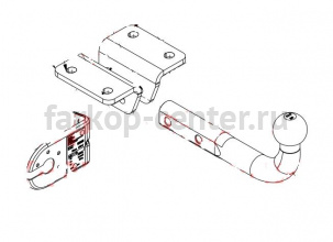 Фаркоп Imiola для VOLKSWAGEN AMAROK 2010-2019г. Артикул W-035