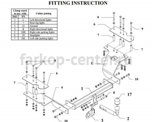 Фаркоп Auto-Hak для HONDA CR-V 2002-2007. Артикул Y 24