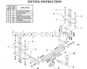 Фаркоп Auto-Hak для HONDA CR-V 2002-2007. Артикул Y 24