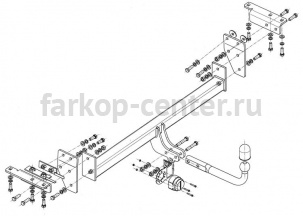 Фаркоп Steinhof для NISSAN X-TRAIL T32 2014-2019г. Артикул N-104