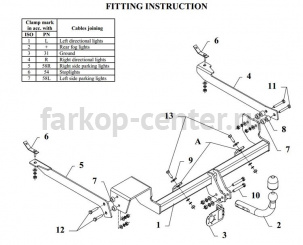 Фаркоп Auto-Hak для CITROEN XSARA 1997-2006. Артикул P 14