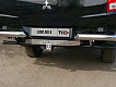 Фаркоп для MITSUBISHI L200. Без выреза в бампере. с 2015 г.в. - для авто без заднего бампера. - (надпись Mitsubishi) - (кроме 2.4 DID H.P. Instyle)