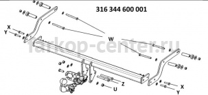 Фаркоп Westfalia для RENAULT SANDERO STEPWAY 2014-2019г. Артикул 316344600001