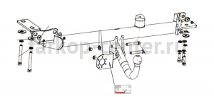Фаркоп Bosal Russia для LAND ROVER EVOQUE 2011-2019г. Артикул 7356-A