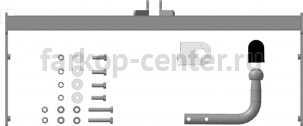 Фаркоп Motodor для VOLKSWAGEN POLO 5 седан 2010-2019г. Артикул 92702-A