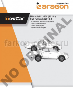 Фаркоп Aragon для FIAT FULLBACK 2016-2019г. Артикул E4201HC