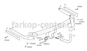 Фаркоп Westfalia для FORD FOCUS 3 2011-2019. Артикул 307462600001