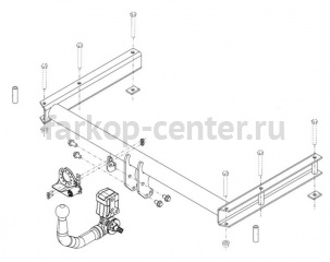 Фаркоп Brink для AUDI A5 2007-2016. Артикул 618900
