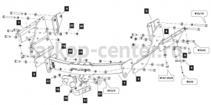 Фаркоп Baltex для MITSUBISHI PAJERO 2007-2019г. Артикул 14.2062.56