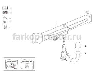 Фаркоп Westfalia для BMW X3 E83 2003-2010. Артикул 303304600001