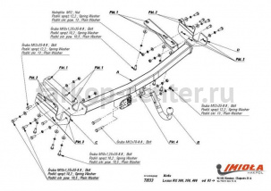 Фаркоп Imiola для LEXUS RX 2003-2009. Артикул T-033