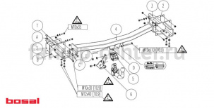 Фаркоп Bosal для MERCEDES-BENZ R-CLASS W251 2006-2014. Артикул 043-033