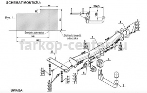 Фаркоп Steinhof для LAND ROVER FREELANDER 2006-2015. Артикул L-103