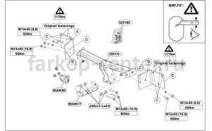 Фаркоп Brink для BMW X1 E84 2009-2015. Артикул 525100
