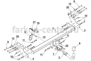 Фаркоп Auto-Hak для VOLVO XC90 2002-2015. Артикул L 18A