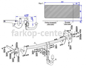 Фаркоп Steinhof для LEXUS NX 2014-2019г. Артикул L-166