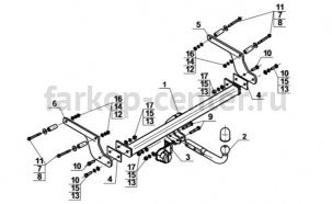 Фаркоп Steinhof для RENAULT DUSTER 2010-2015. Артикул D-012