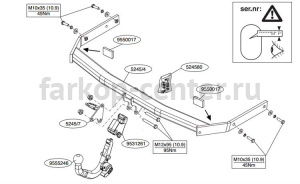 Фаркоп Brink для SKODA YETI 2009-2014. Артикул 524500