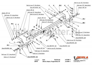 Фаркоп Imiola для CITROEN JUMPER 2006-2019г. Артикул C-018