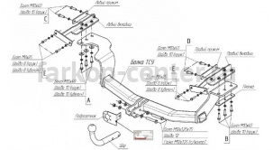 Фаркоп Bosal Russia для NISSAN X-TRAIL T31 2007-2014. Артикул 4371-A