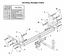 Фаркоп для MITSUBISHI PAJERO PININ. Без выреза в бампере. 5 дверей с 1999 по 2006 г.в.