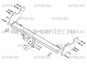 Фаркоп Avtos для TOYOTA HILUX 2015-2019г. Артикул TY40