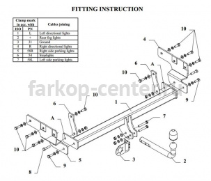 Фаркоп Auto-Hak для MITSUBISHI PAJERO PININ 1999-2006. Артикул Z 26