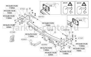 Фаркоп Brink для MERCEDES-BENZ E-CLASS W213 2016-2019г. Артикул 617600