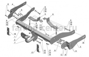 Фаркоп Avtos для CHEVROLET CAPTIVA 2006-2013. Артикул CV05