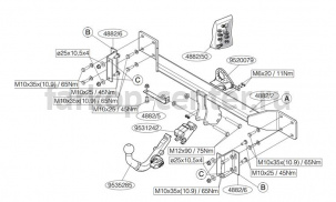 Фаркоп Brink для BMW 5-SERIES E60/E61 2003-2010. Артикул 488200