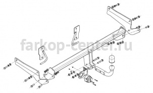 Фаркоп Steinhof для MAZDA 6 2013-2019г. Артикул M-044