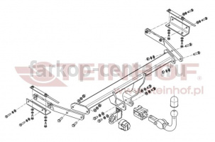 Фаркоп Steinhof для NISSAN JUKE 2010-2019г. Артикул N-021